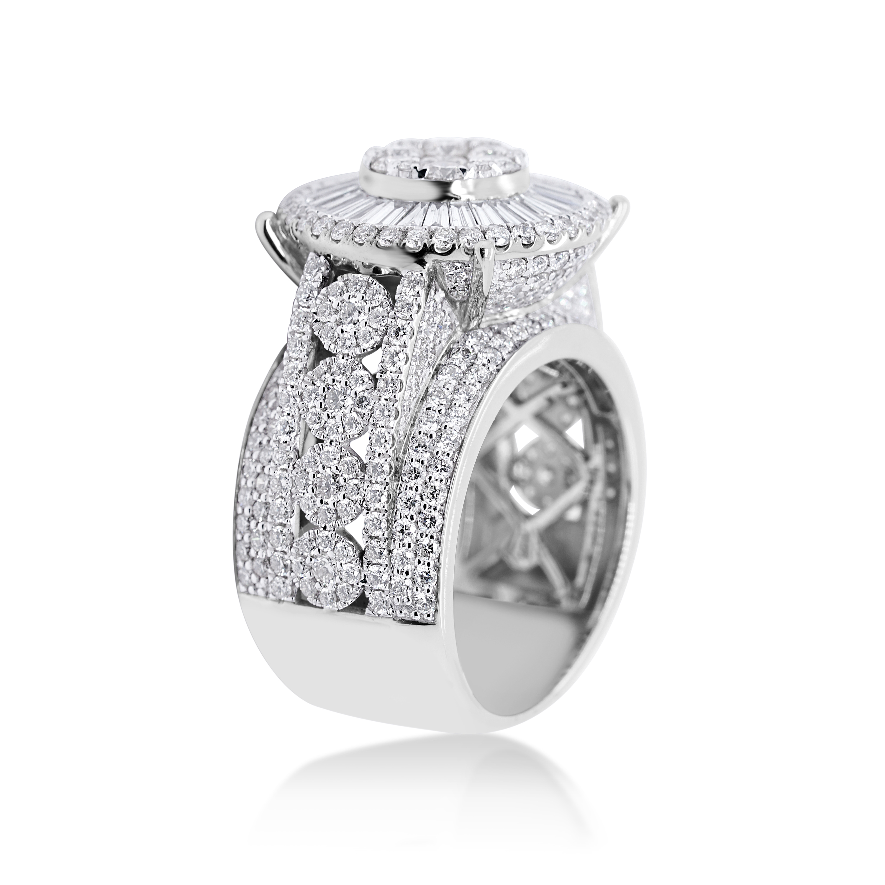 Diamond Ring 5.26 ct. 14K White Gold